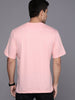 Basic Pink Chest Print T-Shirt