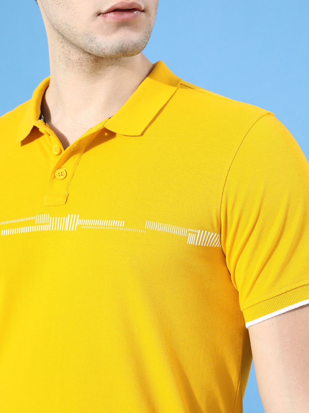 Yellow Details Polo T-Shirt