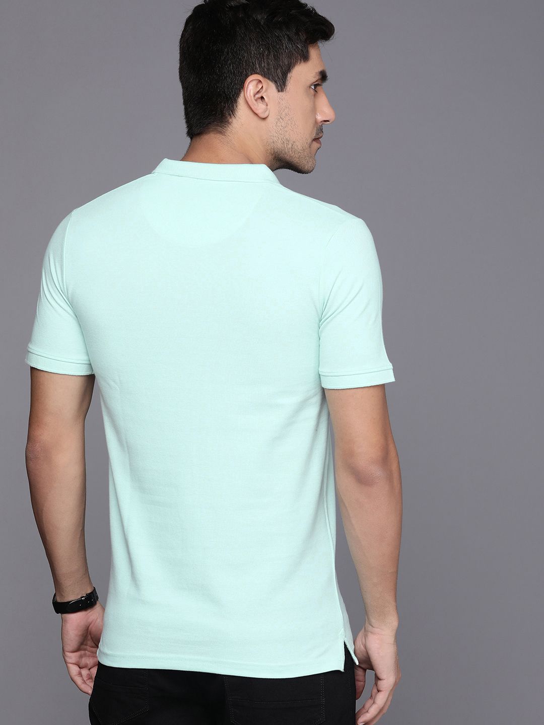 Basic Mint Polo Collar T-Shirt