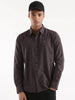 Dark Grey Cotton AOP Shirt