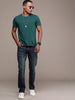 Rugged Mid Rise Light Fade Jeans