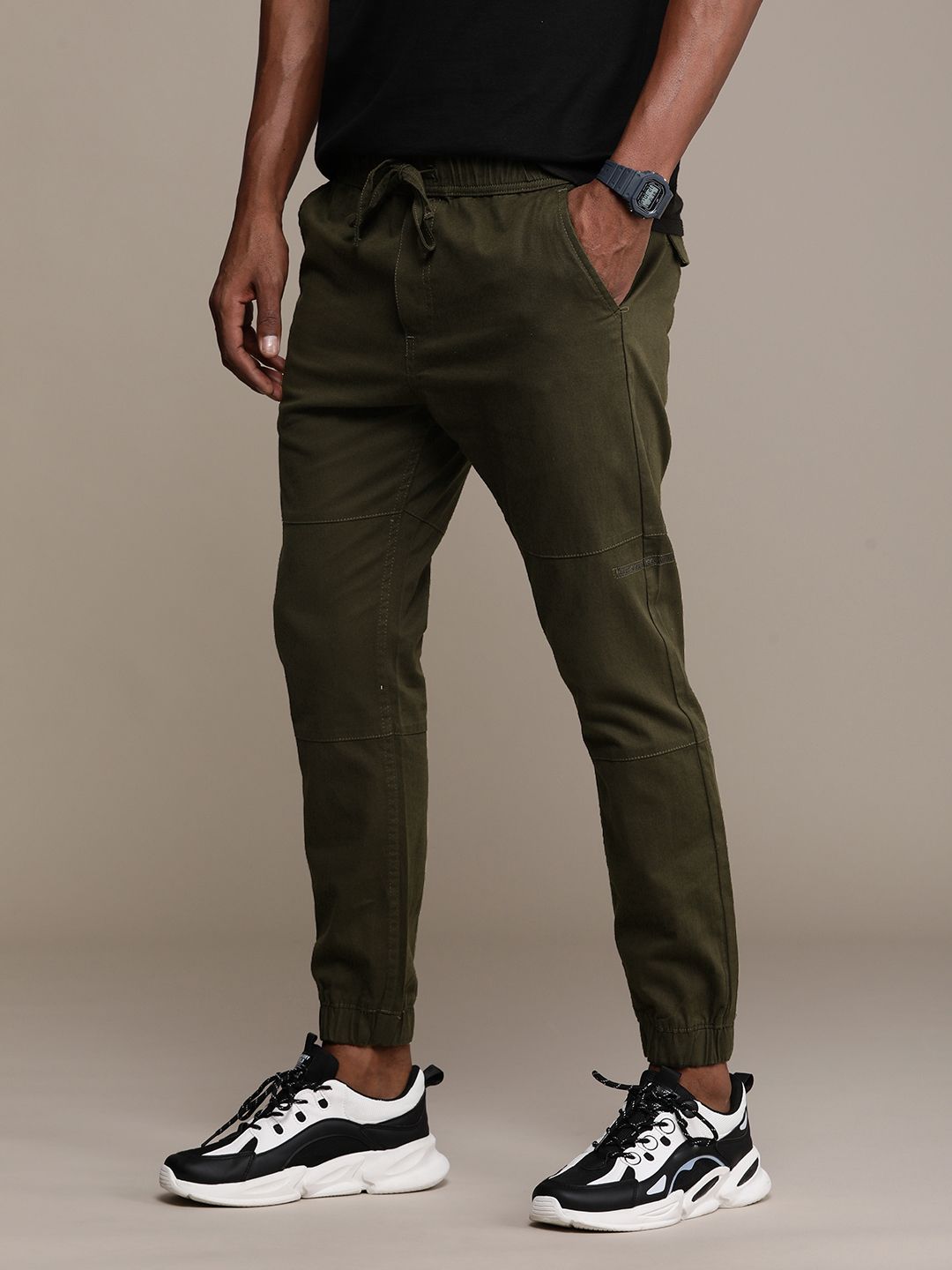 Bold Olive Woven Jogger