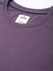 Solid Purple Drop-Shoulder Oversized T-Shirt