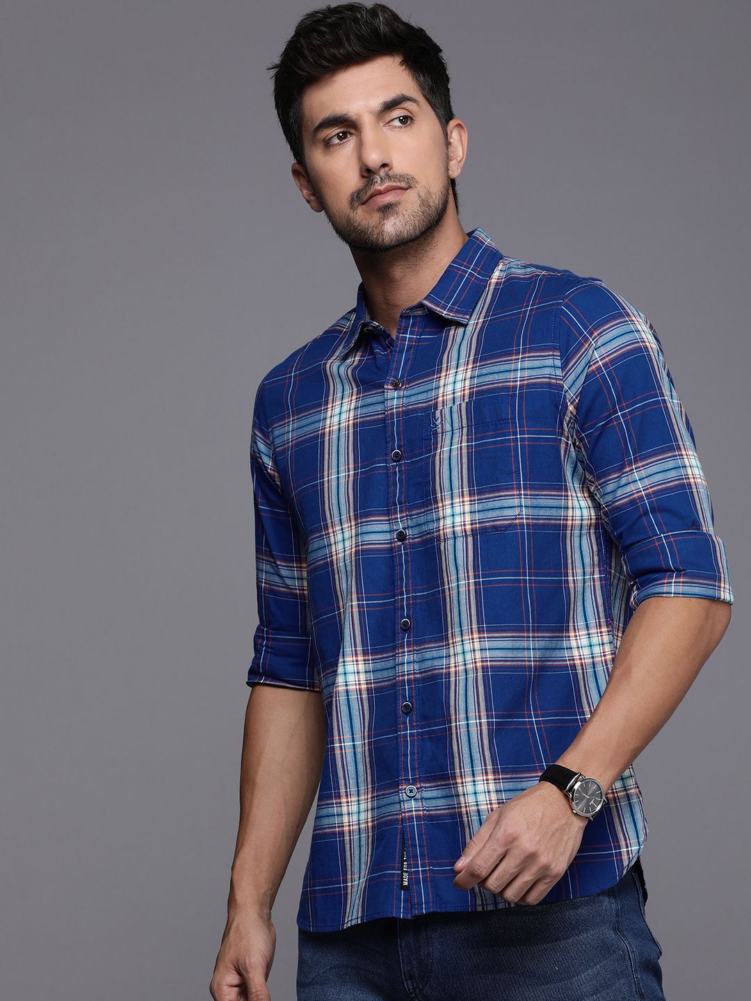 Blue Lines Basic Cotton Shirt