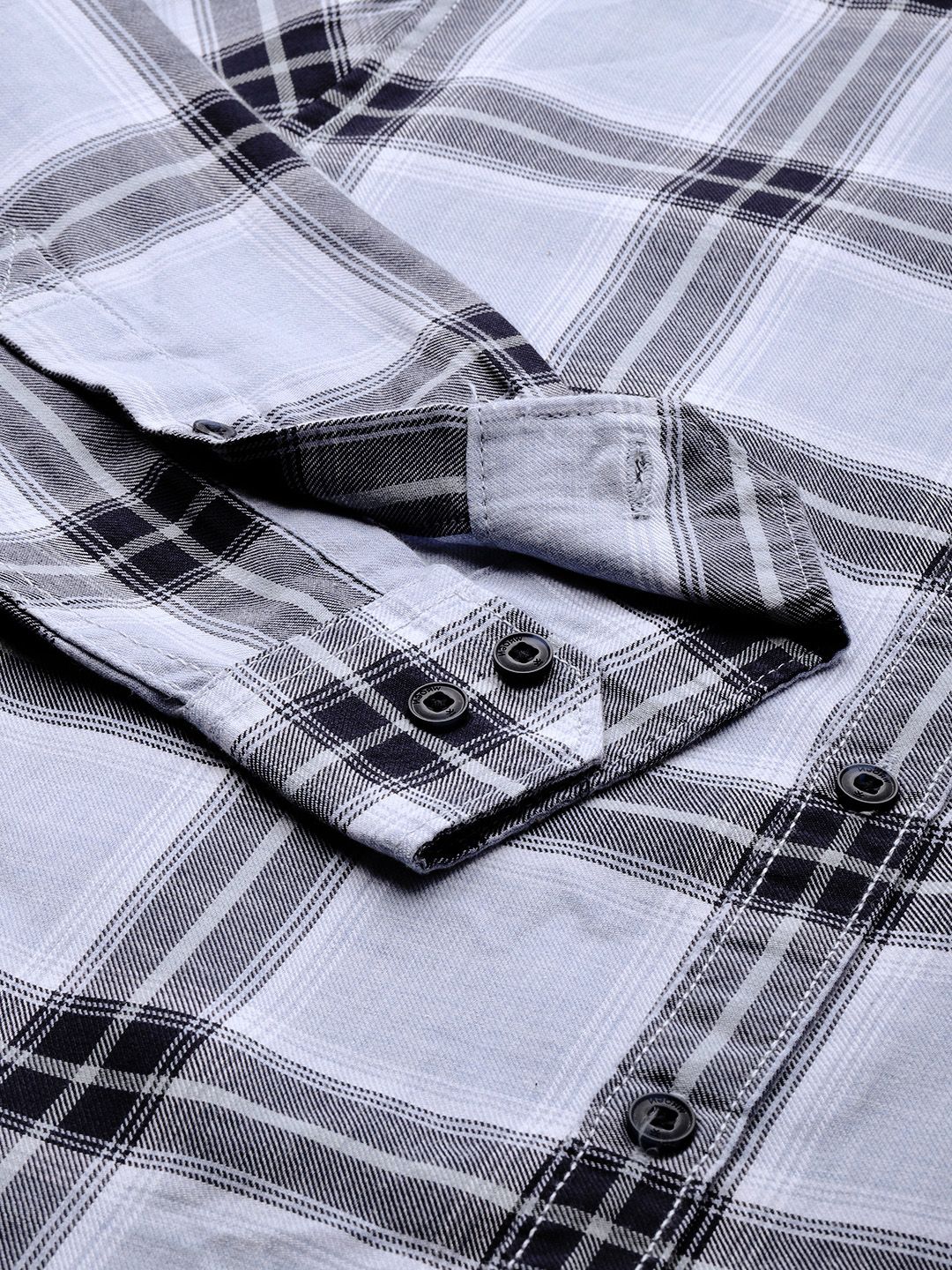 Checks on Canvas Plaid Shirt