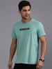 Wrogn Typography Green T-Shirt