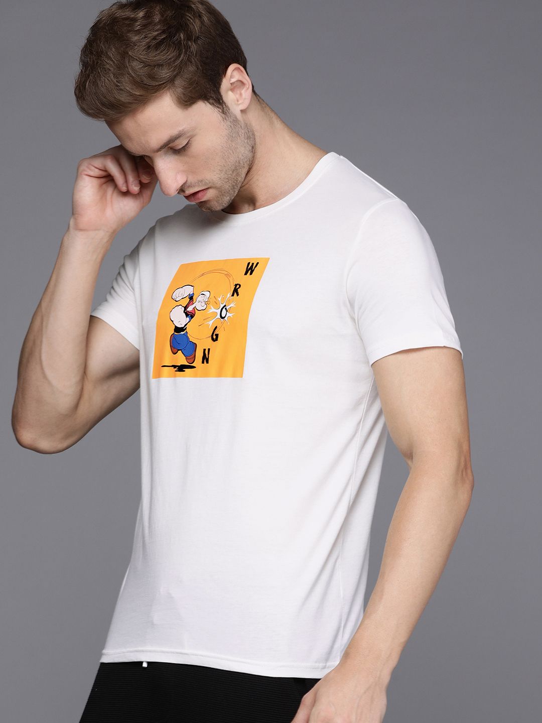 Popeye Printed Pure Cotton T-Shirt