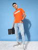 Printed Bright Orange T-Shirt