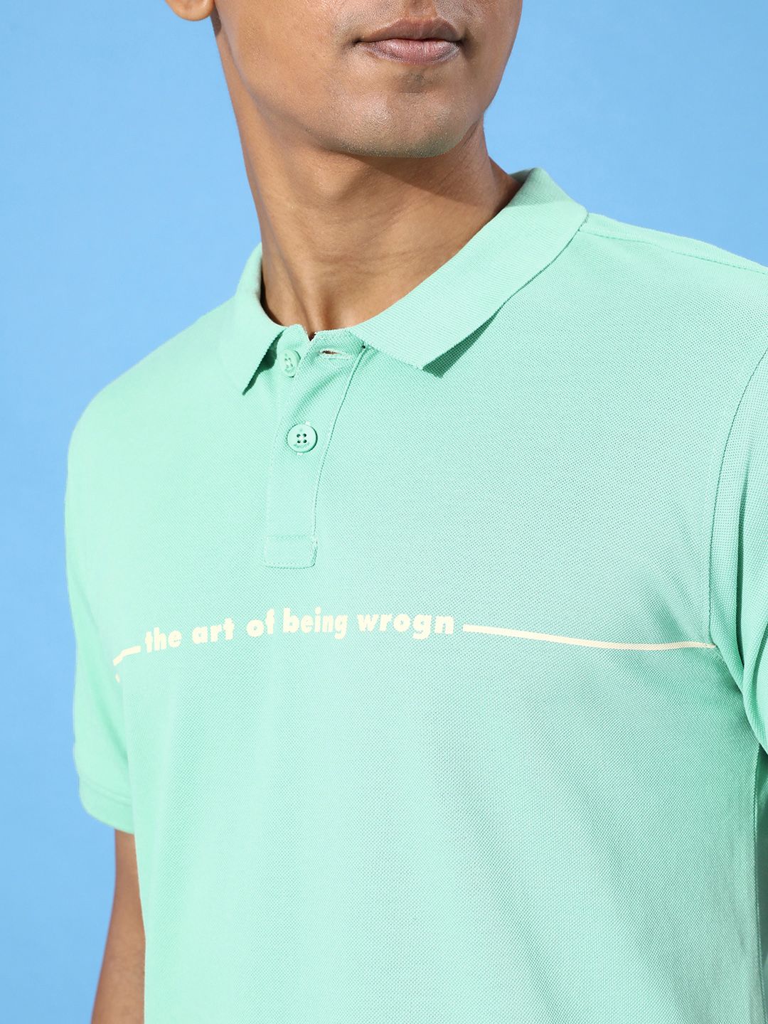 Art of Being Wrogn Printed Polo T-Shirt