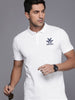 Logo Printed White Polo T-Shirt