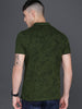 Olive Green AOP Polo T-Shirt