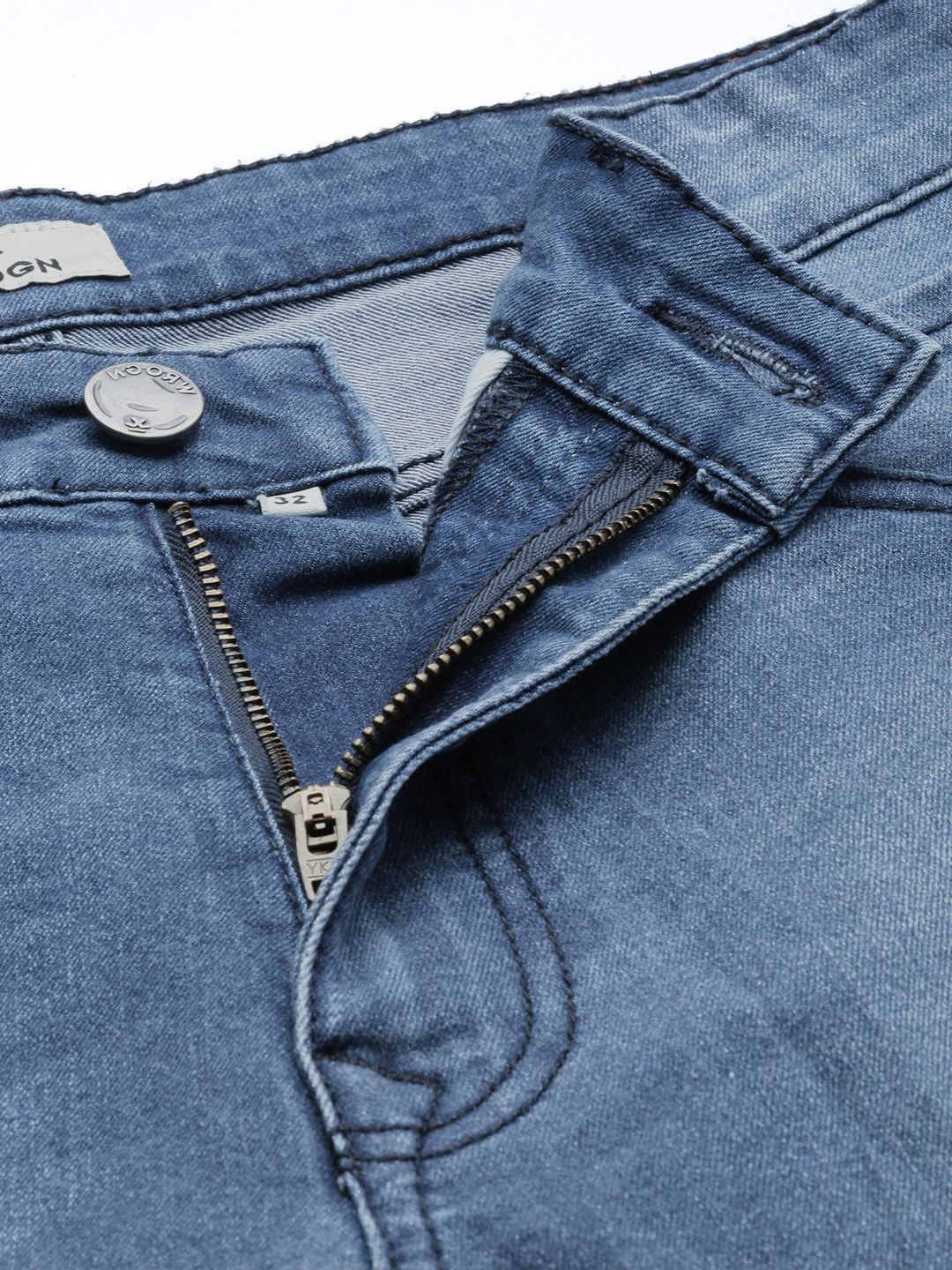 Blue Slim Fit Stretchable Jeans