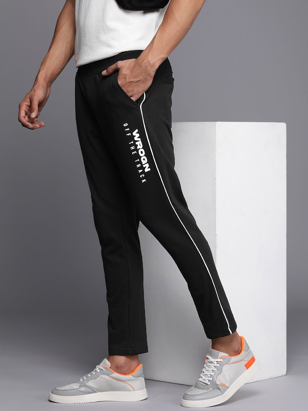 Off The Track Black Joggers