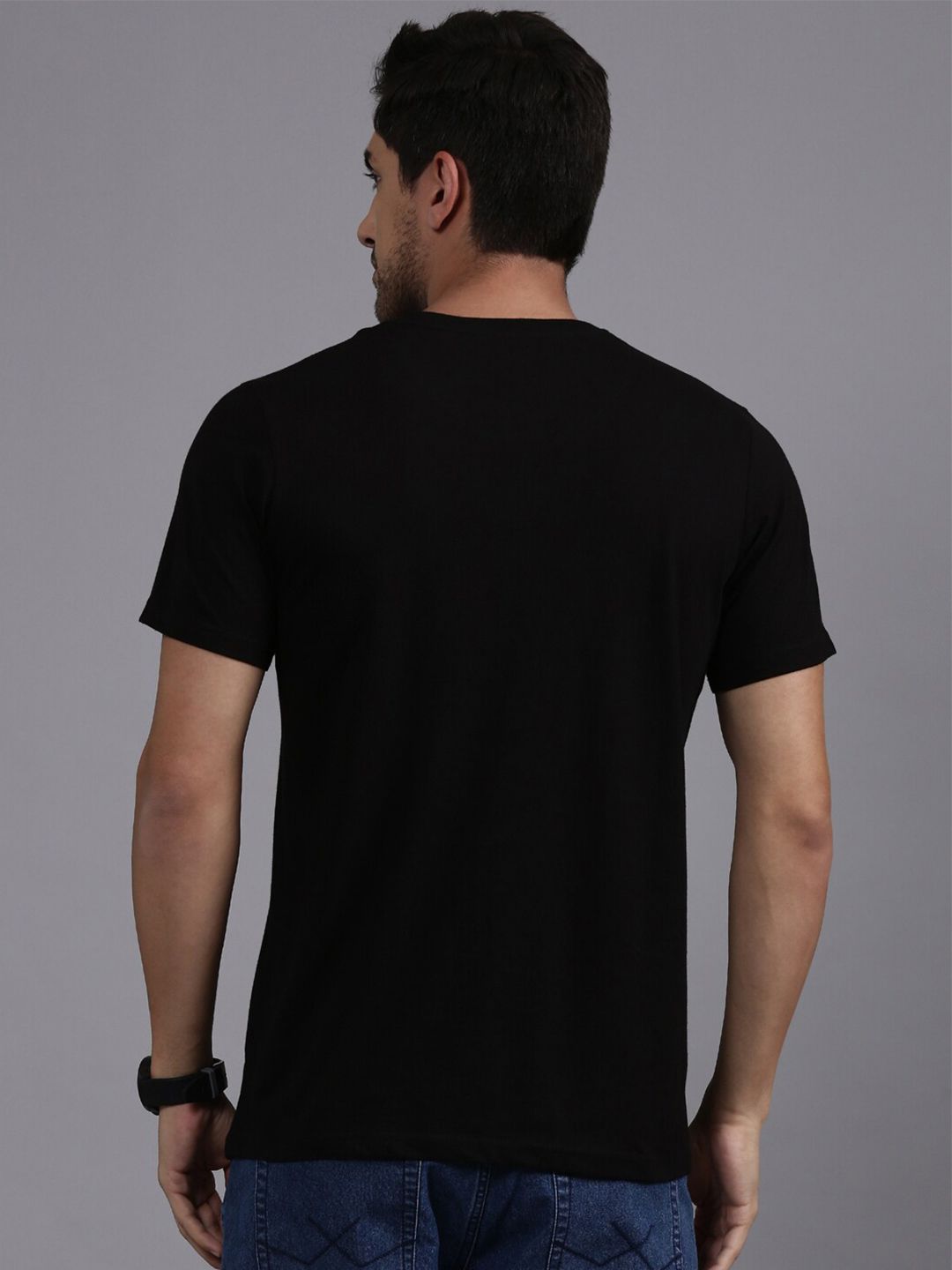 Elite Black Round Neck T-Shirt