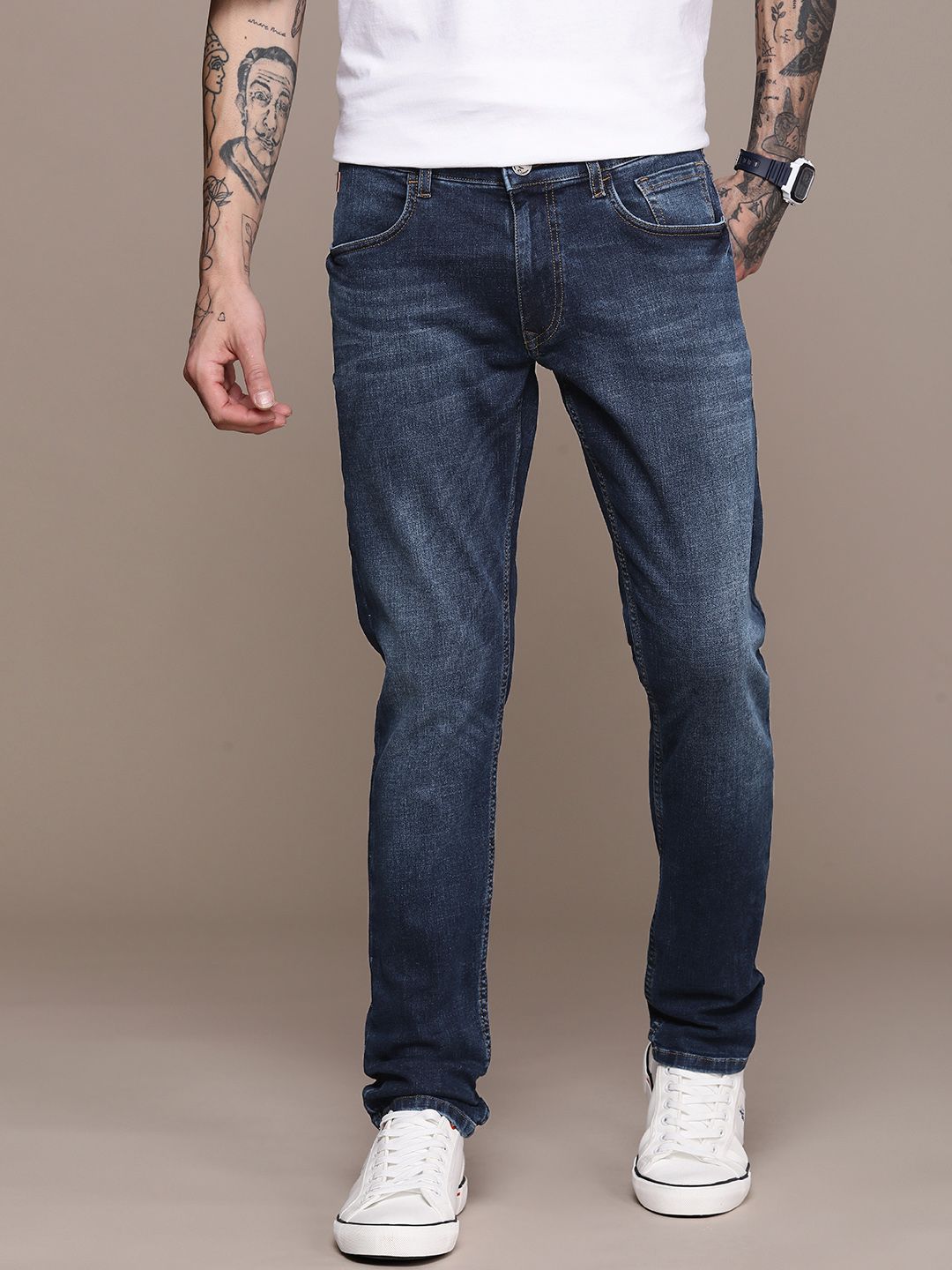 Light Faded Classic Denim Jeans