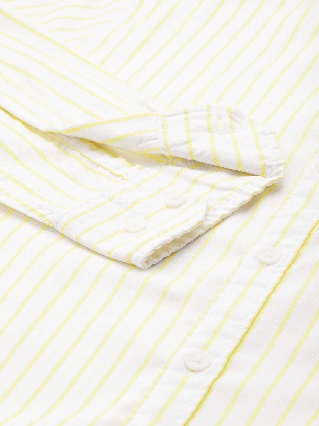 Striped Yellow Basic Oxford Shirt