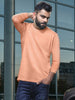 Peach Applique Slim Fit T-Shirt