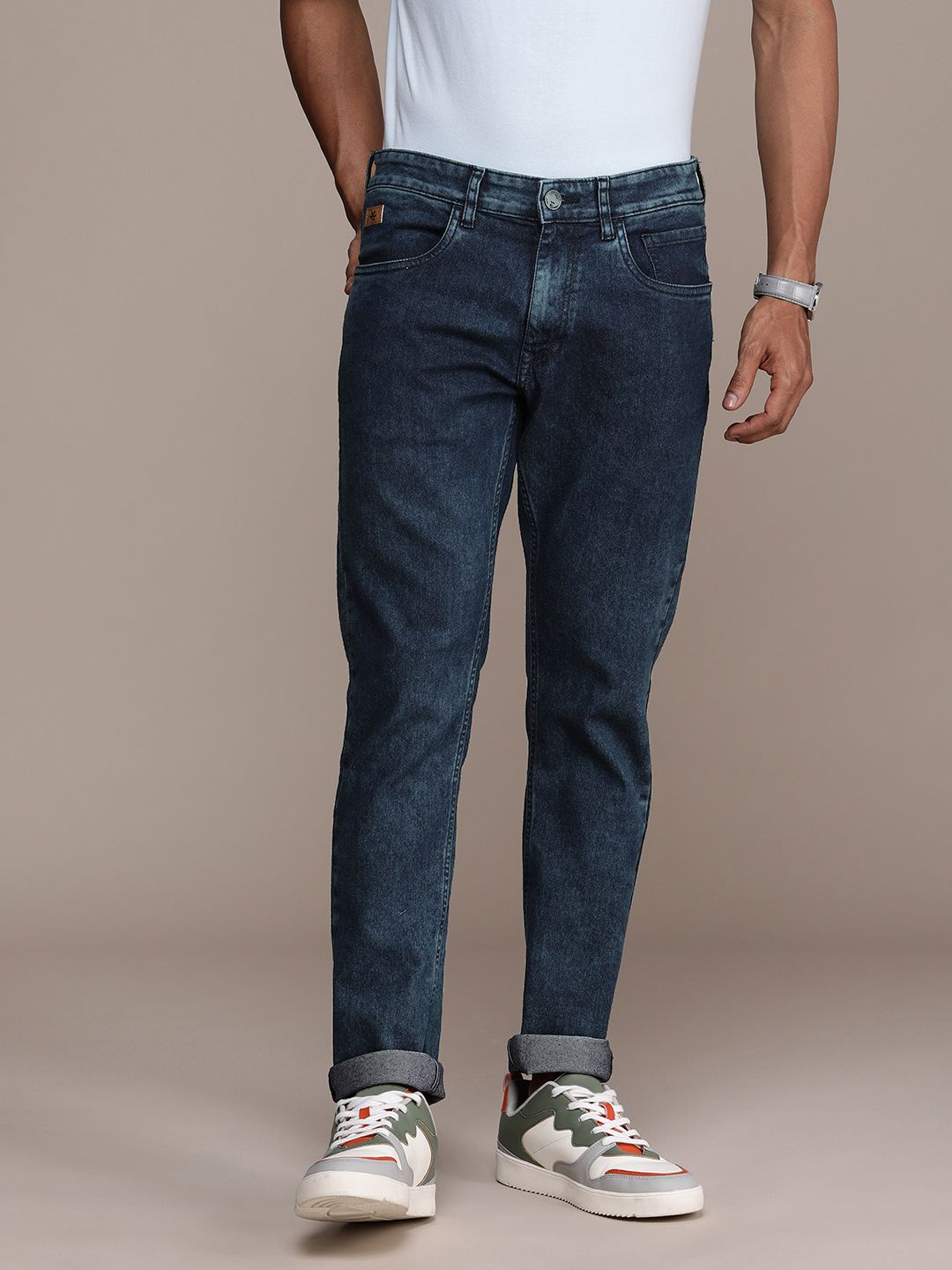 Rugged Slim Fit Light Fade Jeans