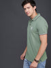 Mint Green Slim Fit Polo T-Shirt