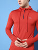 Red Hooded Sauve Active T-Shirt