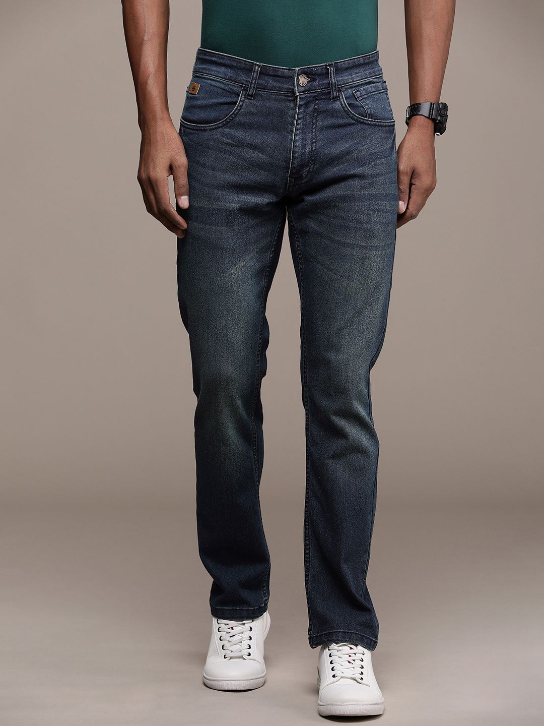 Rugged Mid Rise Light Fade Jeans