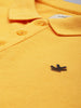 Basic Yellow Polo Collar T-Shirt