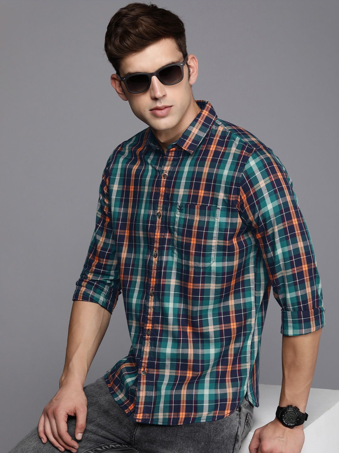 Colour Splash Checkered Shirt