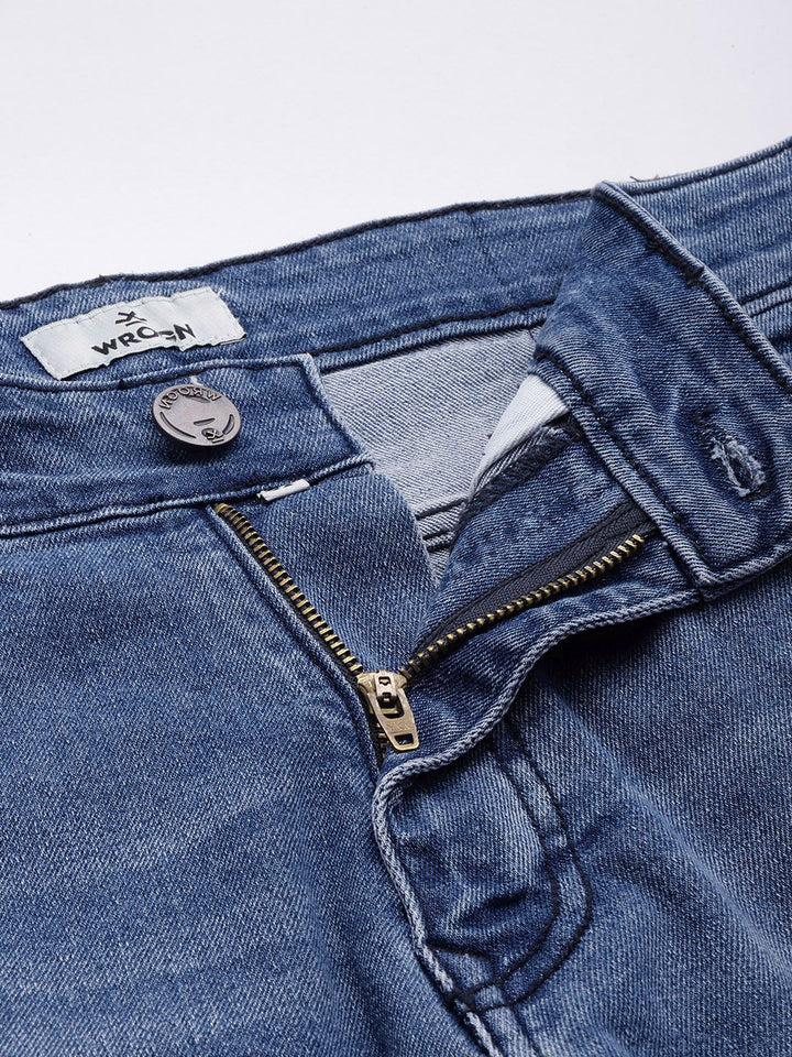 Striking Slim Fit Mid-Rise Light Fade  Jeans