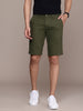 Basic Olive Slim Fit Chino Shorts