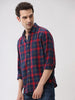 Red Oxford Checked Shirt