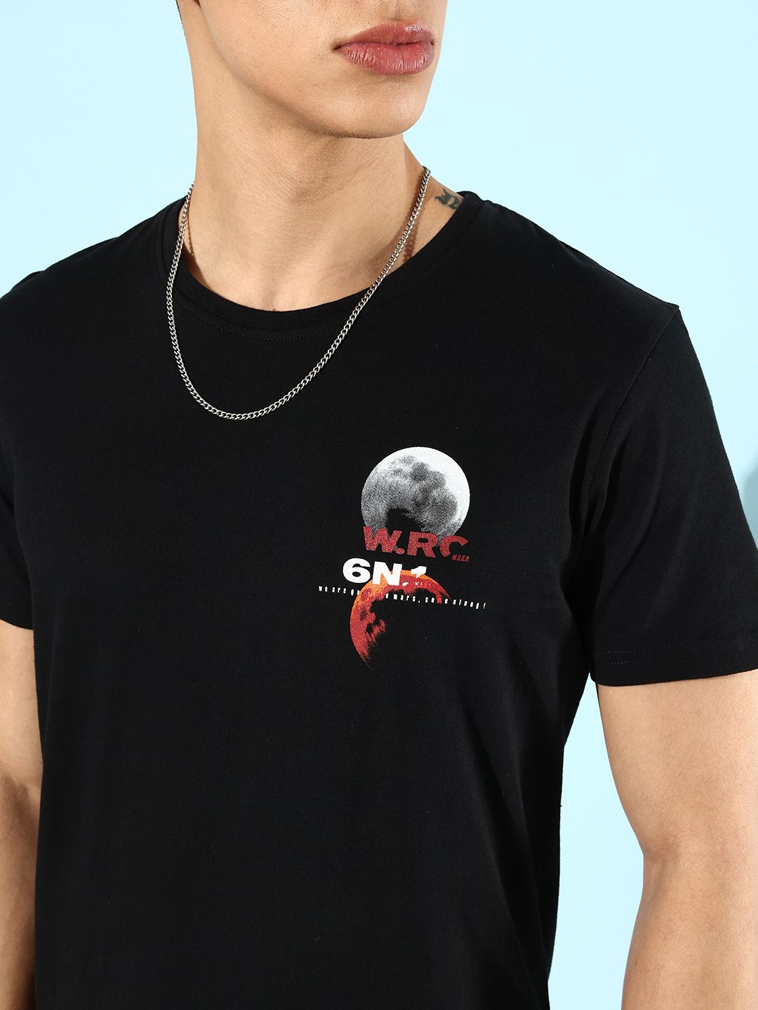 Moon Graphic Printed T-Shirt