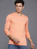 Peach Applique Slim Fit T-Shirt