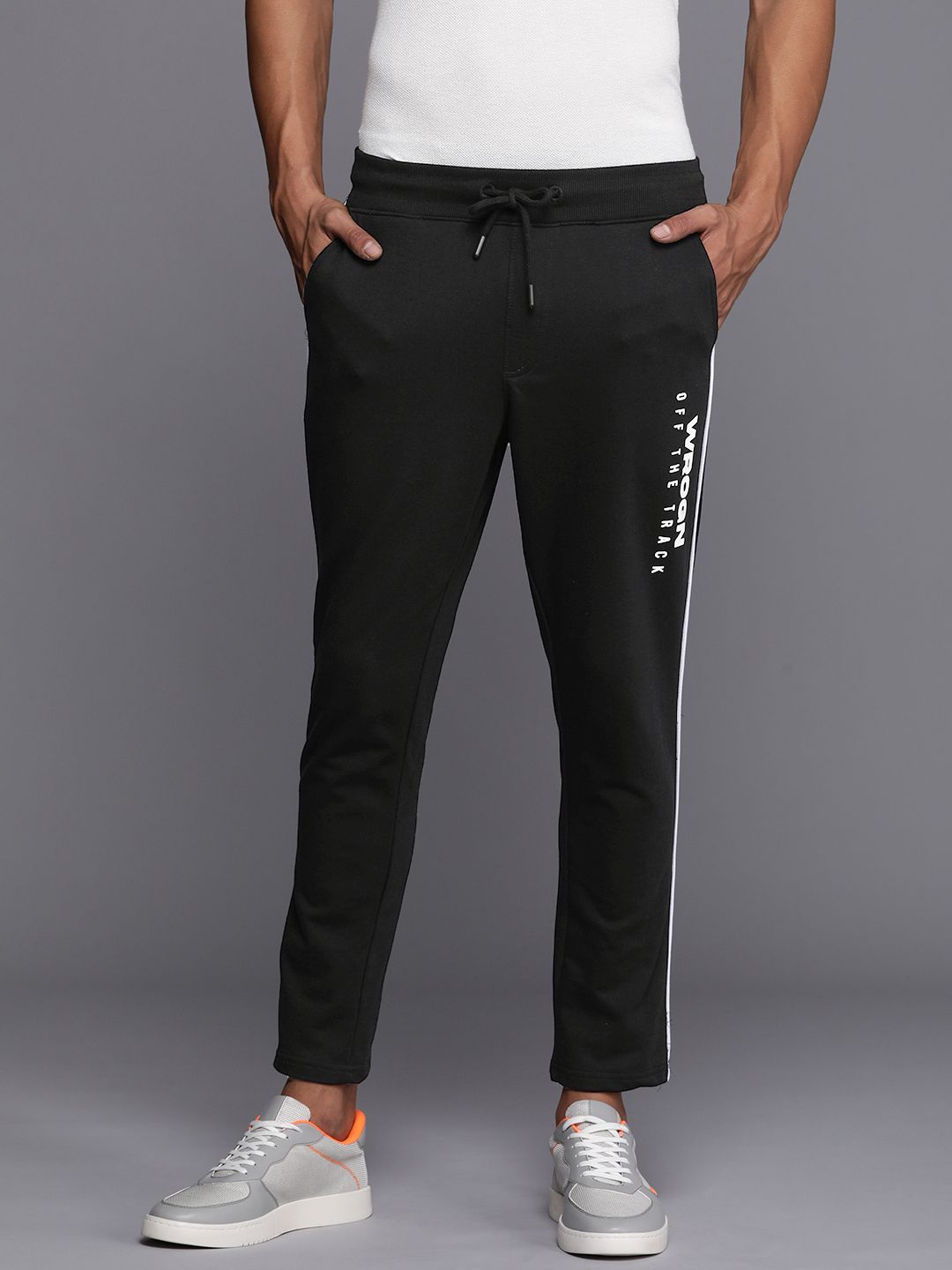 Off The Track Black Joggers