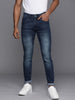 Skinny Fit Blue Textured Jeans