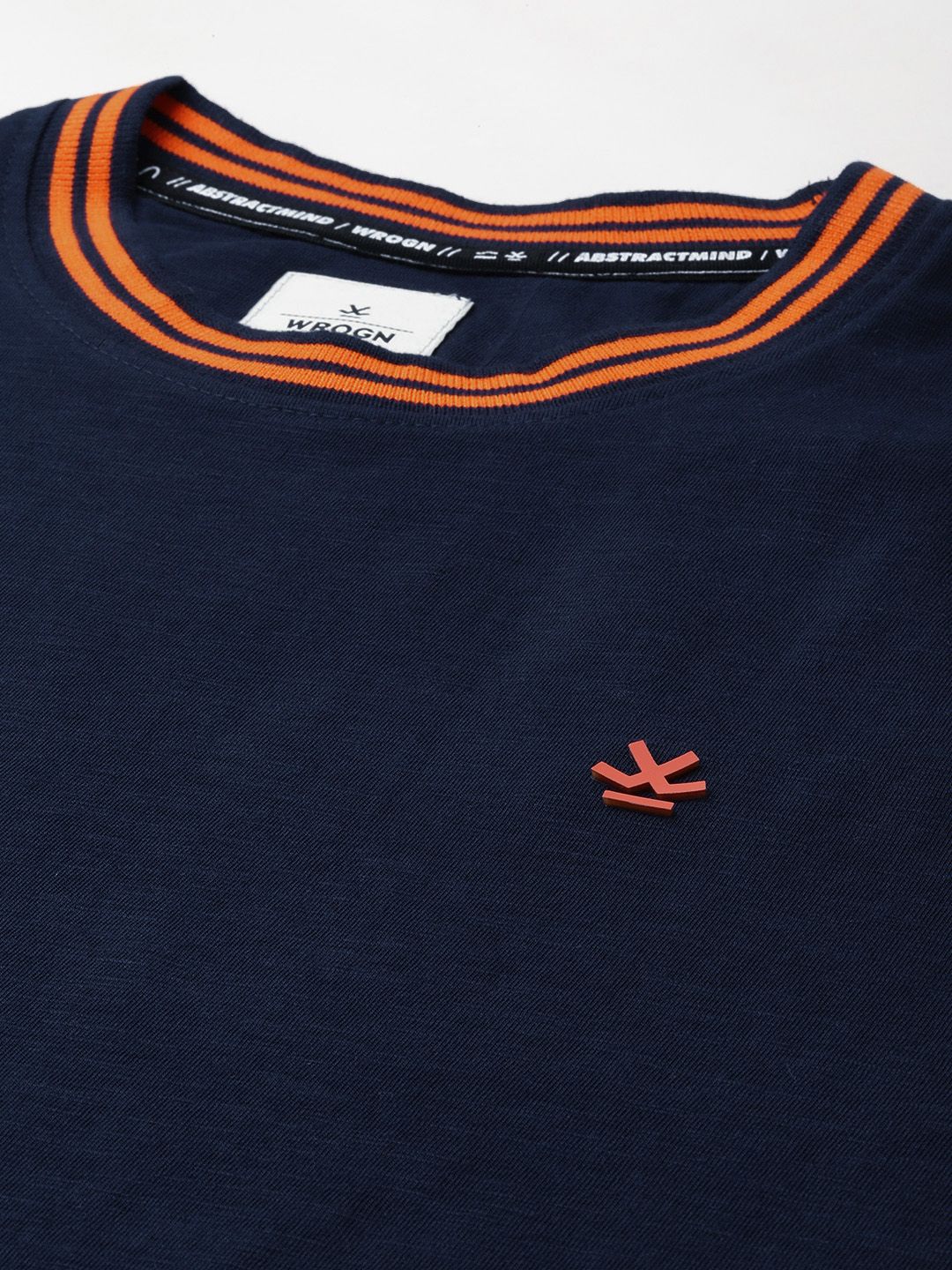 Textured Navy Classy T-Shirt