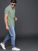 Mint Green Slim Fit Polo T-Shirt