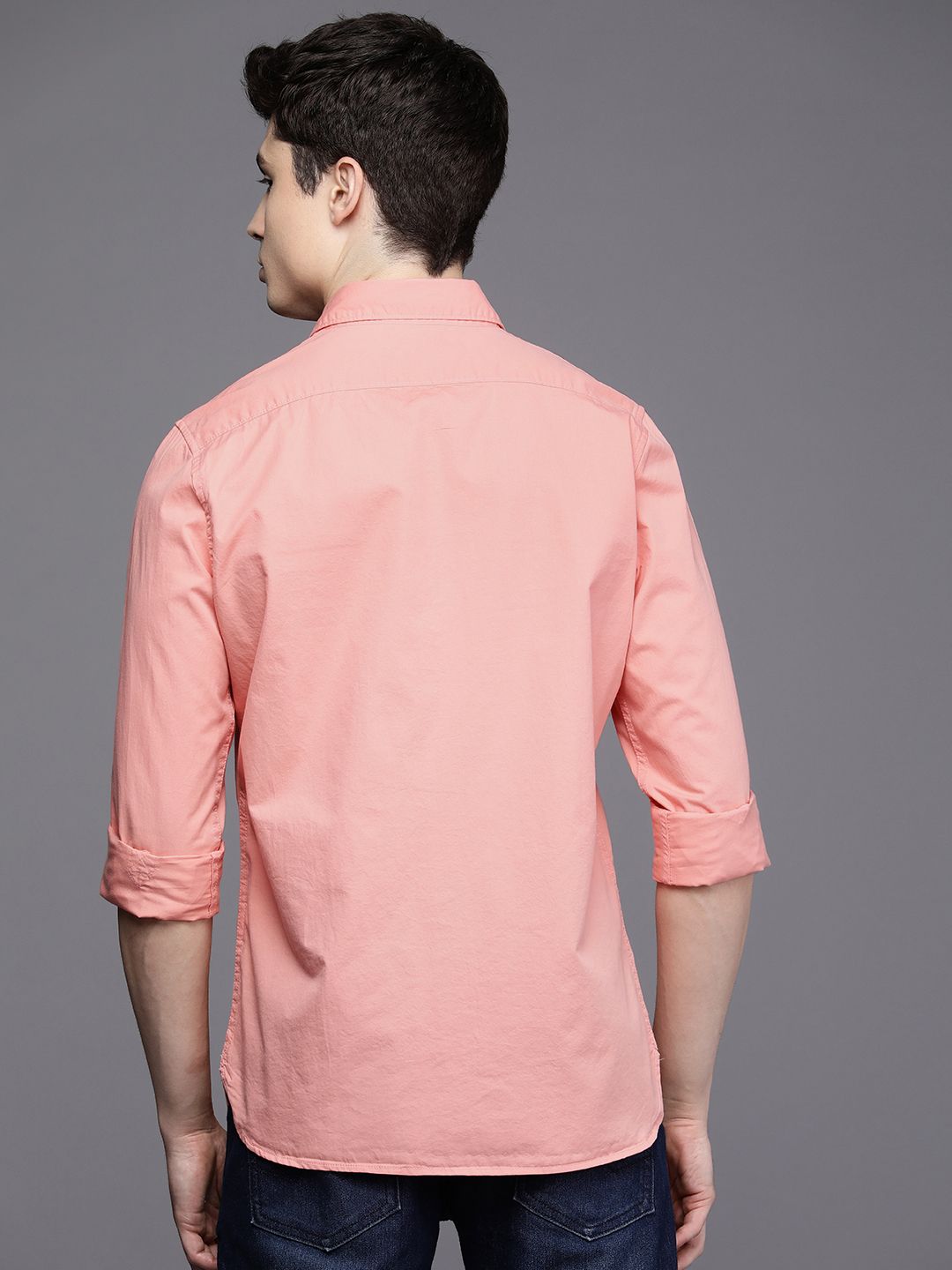 Solid Pink Formal Shirt