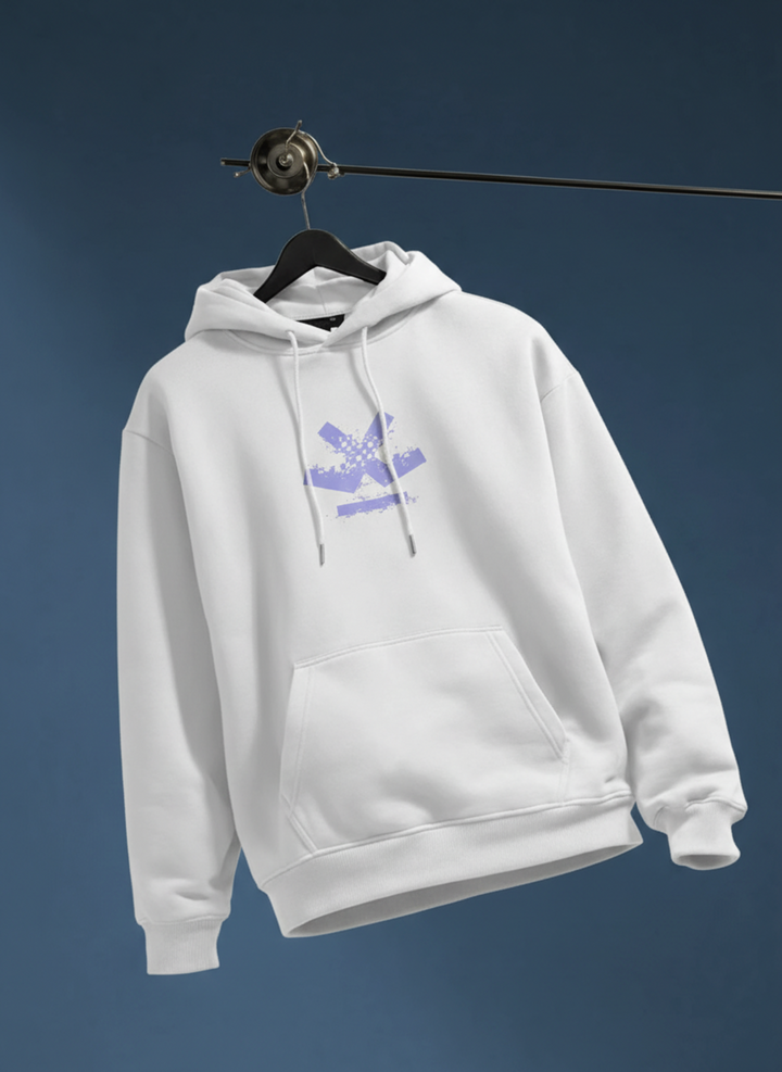 Men's Casual Branded Oversized Fit Sweatshirt | White