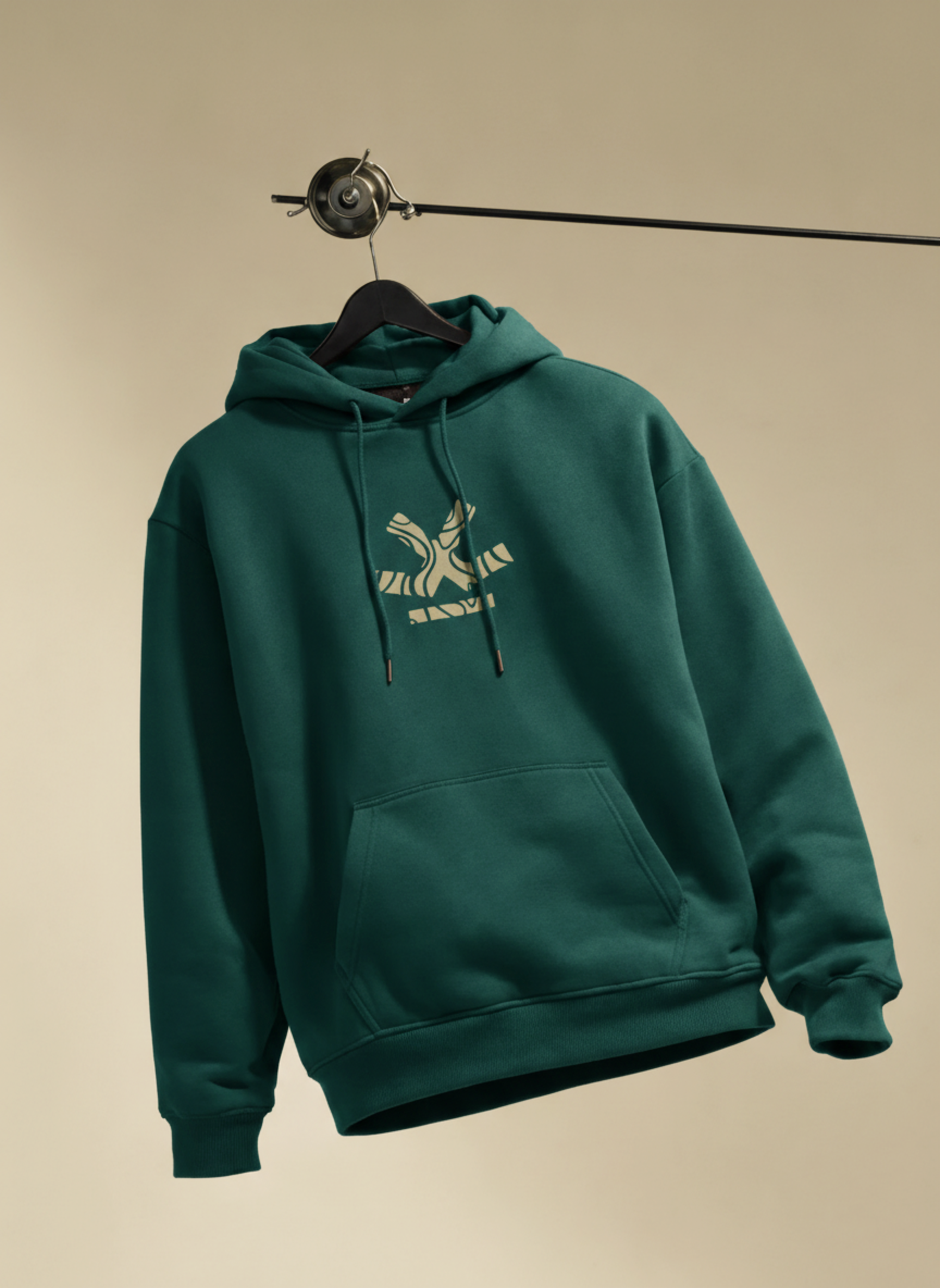 Wrogn Oversized Graphic Hoodie For Men | Teal