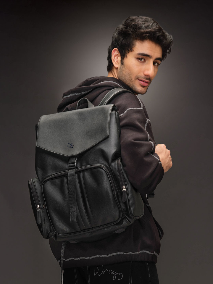 Textured Everyday Backpack | Black (30L)