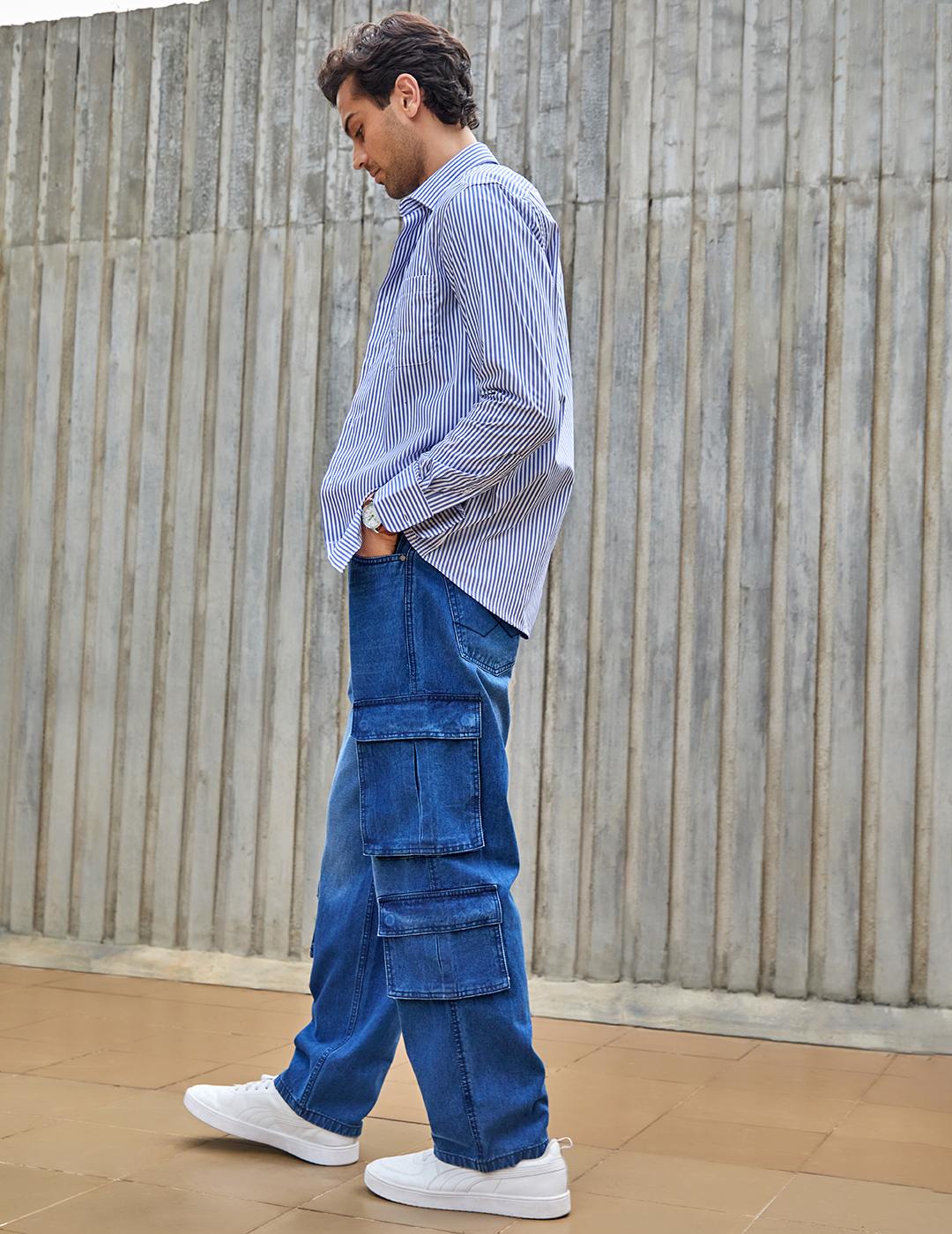 Blue Meld Denim Cargo