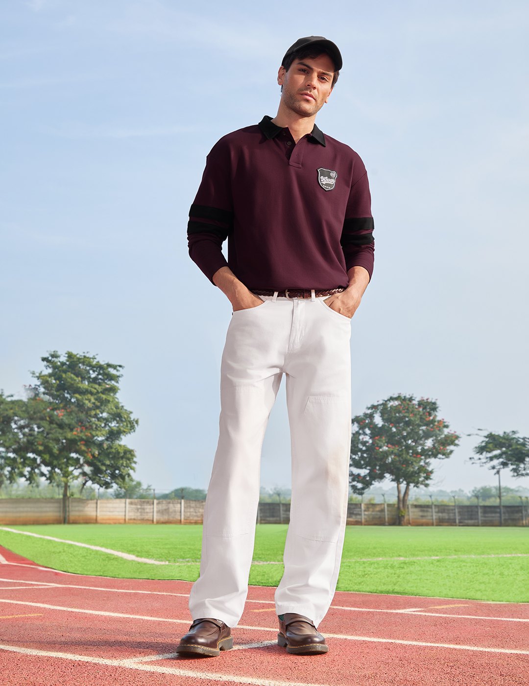 Maroon Varsity Polo T-Shirt