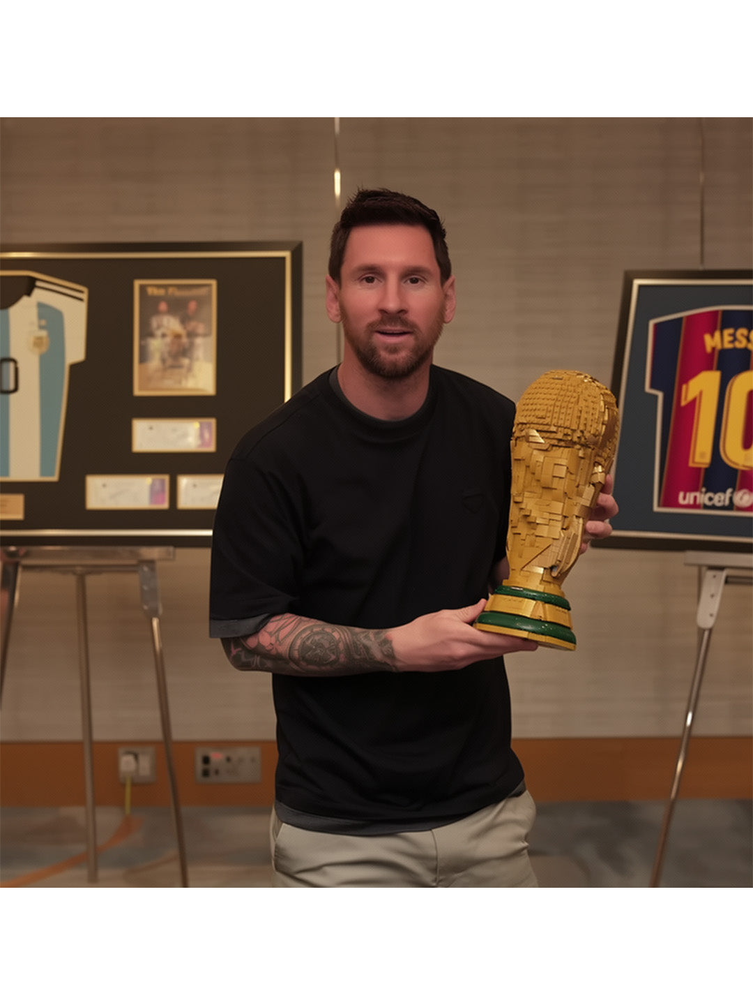 Lionel Messi Signed Lego FIFA World Cup™ Official Trophy