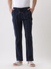 Striper Navy Drawstring Trouser