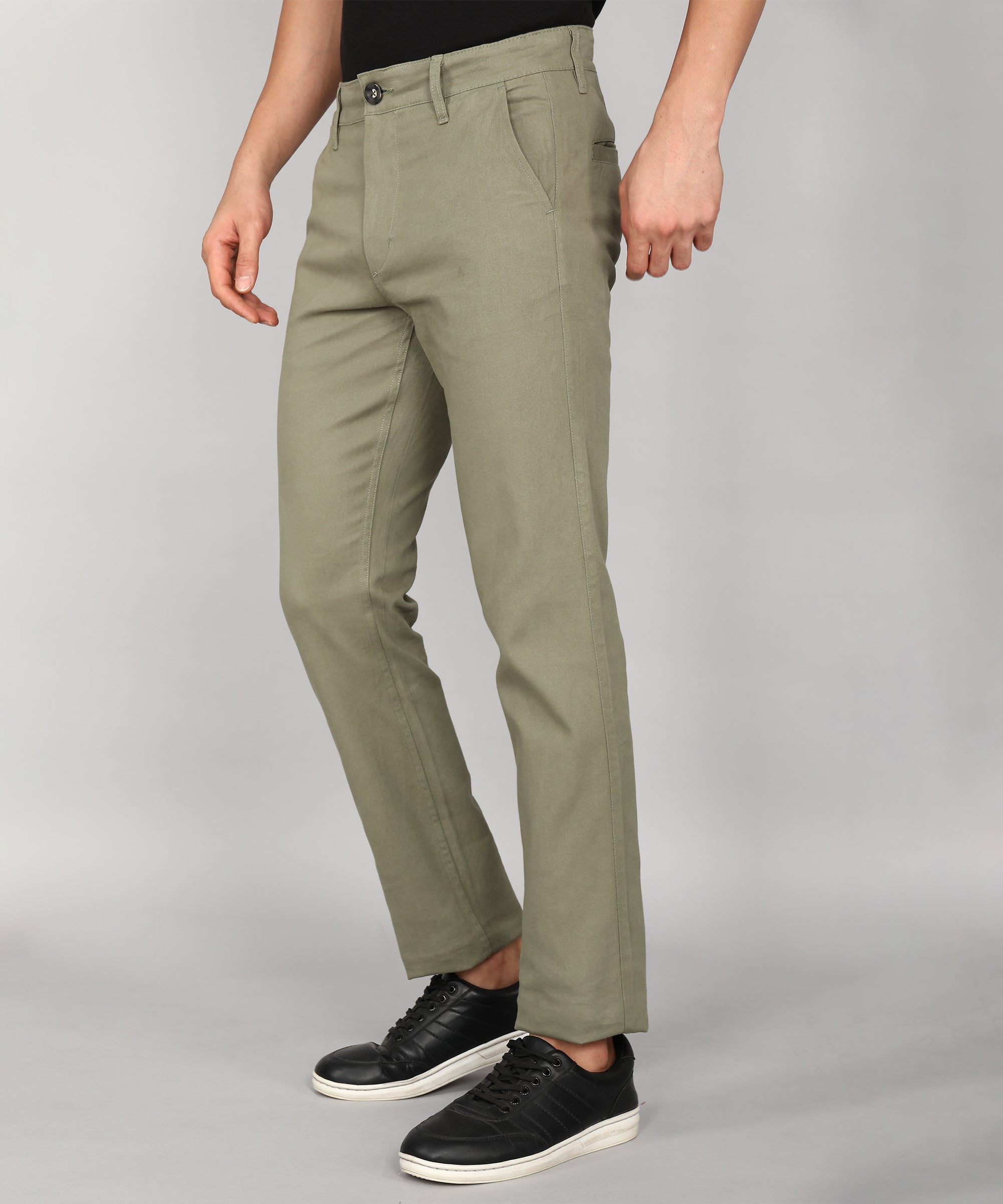 Solid Olive Chino Trouser