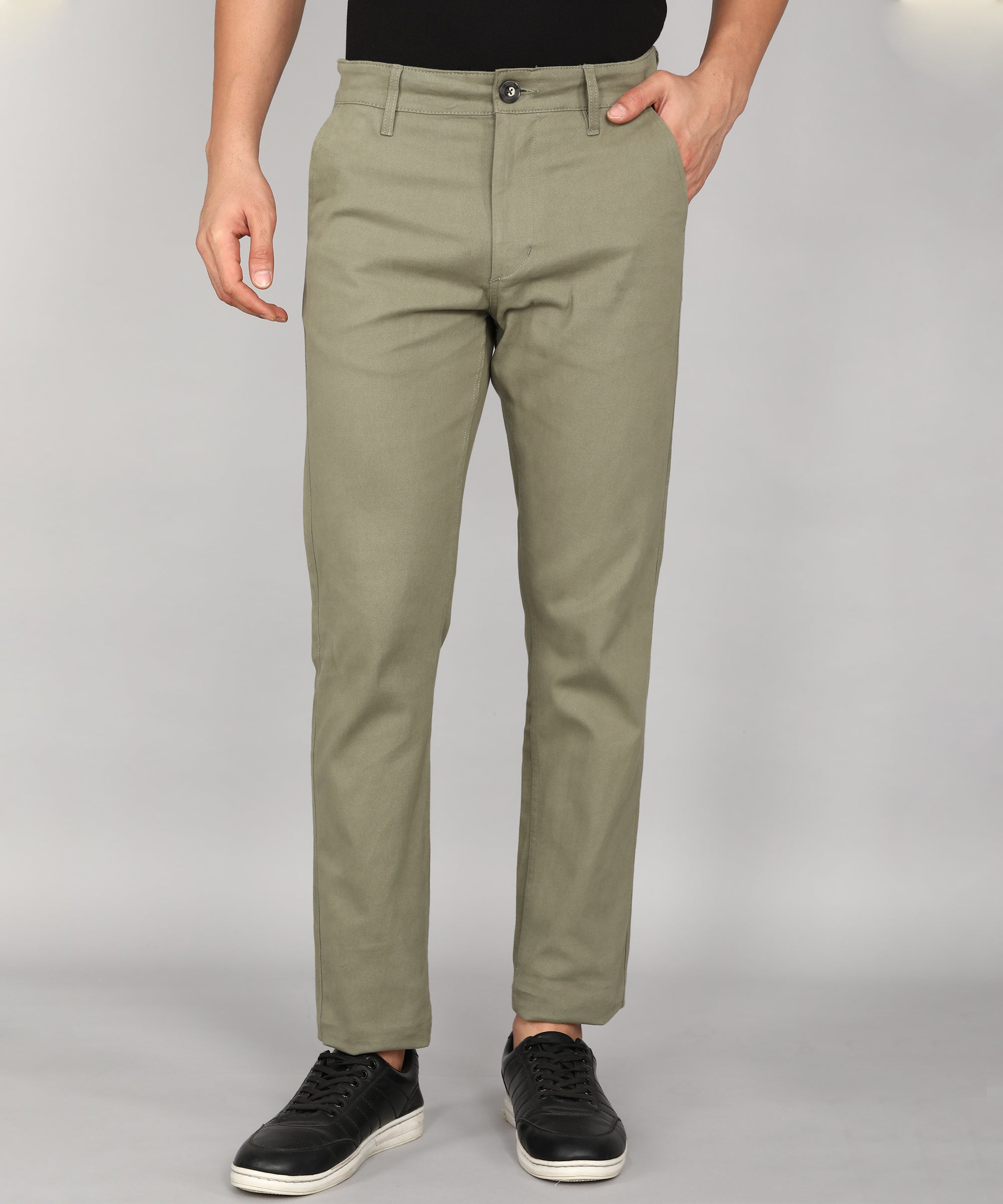 Solid Olive Chino Trouser