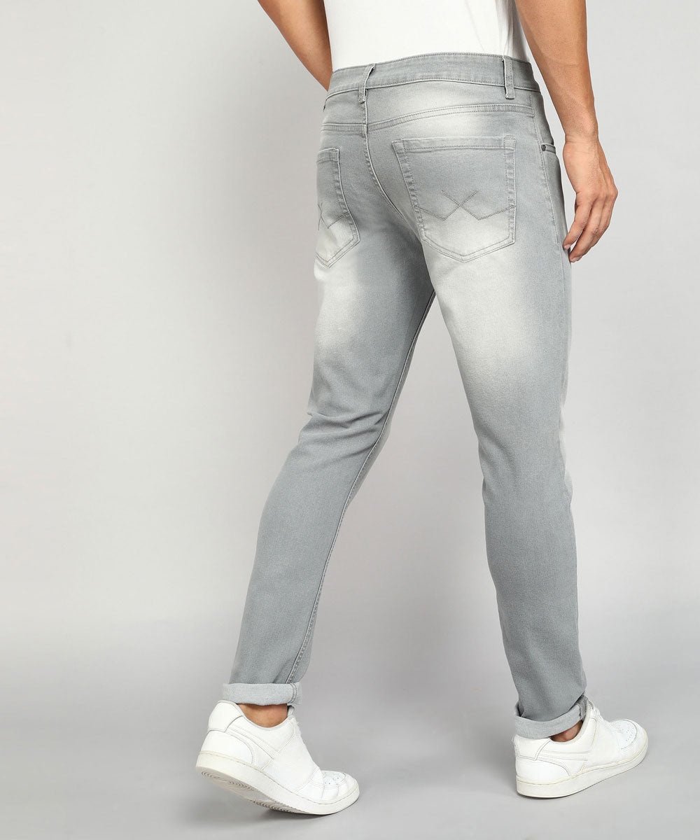 Grey Blend Slim Fit Jeans