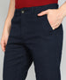 Solid Navy Blue Chino Trouser