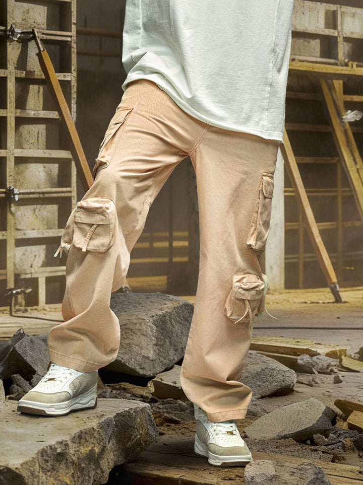 Loose Fit Cargo Trouser  | Beige