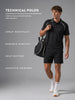 Nylon Active Polo | Active |  Black